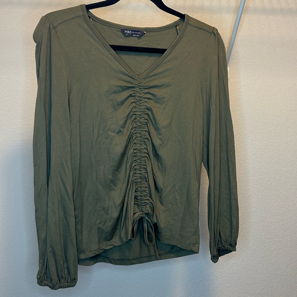 M&S Collection Olive Green Long Sleeve